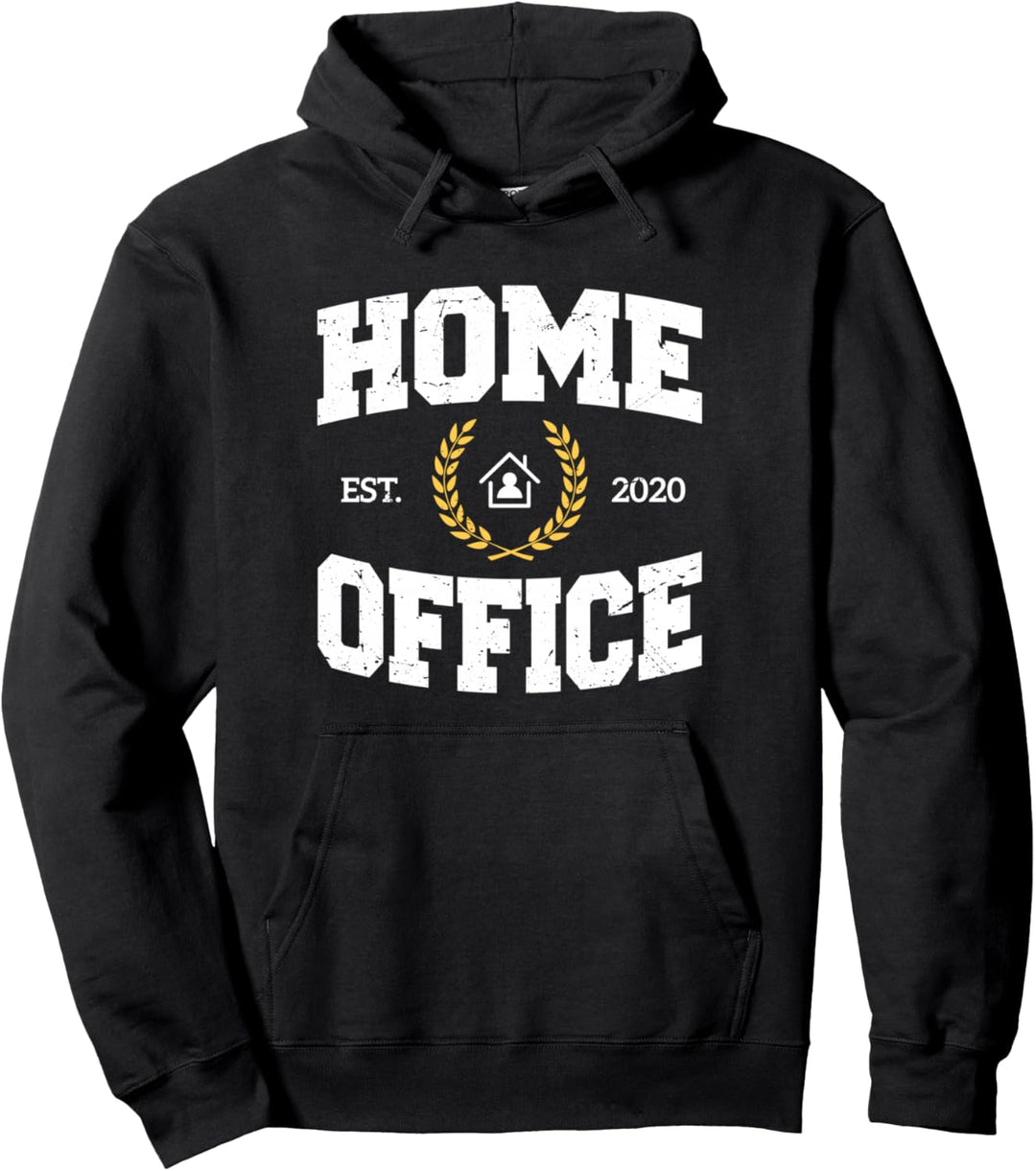 Home Office Est 2020 Heimarbeit Zuhause Arbeiten Homeoffice Pullover Hoodie
