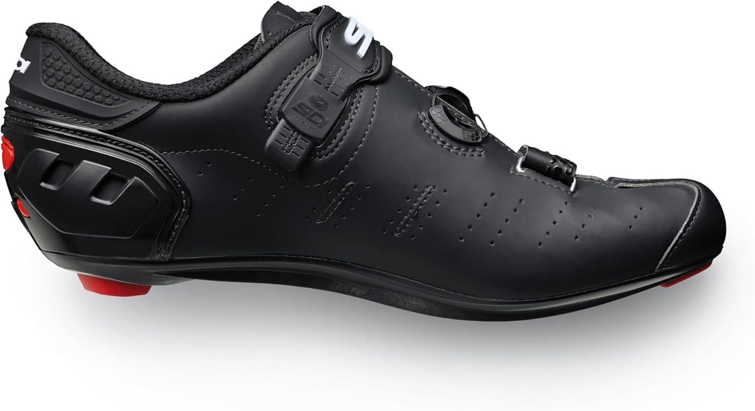 Sidi Ergo 5 Mega Fahrradschuhe für Herren, Herren, Weiss SCHWARZ 47 EU Mattschwarz, 47 EU Mattschwar