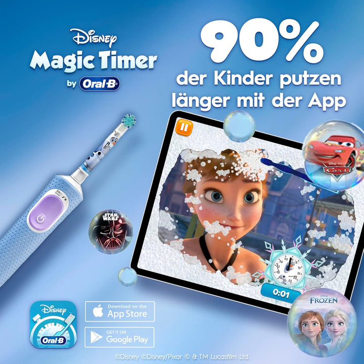 Oral-B Pro Kids Frozen Elektrische Zahnbürste/Electric Toothbrush, Kinder ab 3 Jahren, inkl. Sensiti