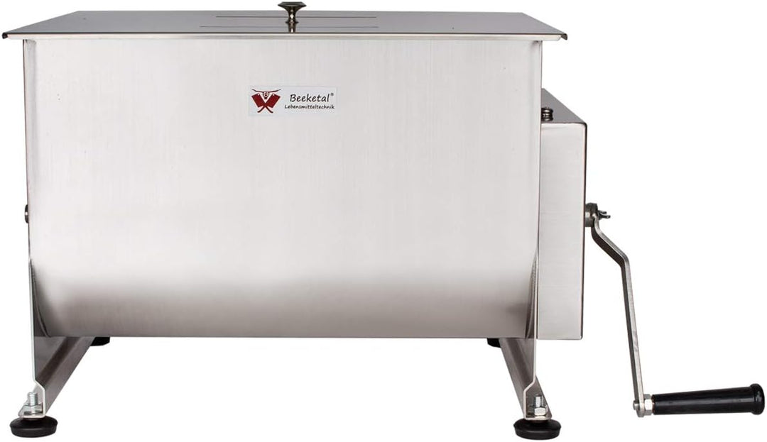 Beeketal 'FMD40' Gastro Marinator Vermenger aus Edelstahl mit ca. 40 Liter Volumen, 2 Butterfly-Misc