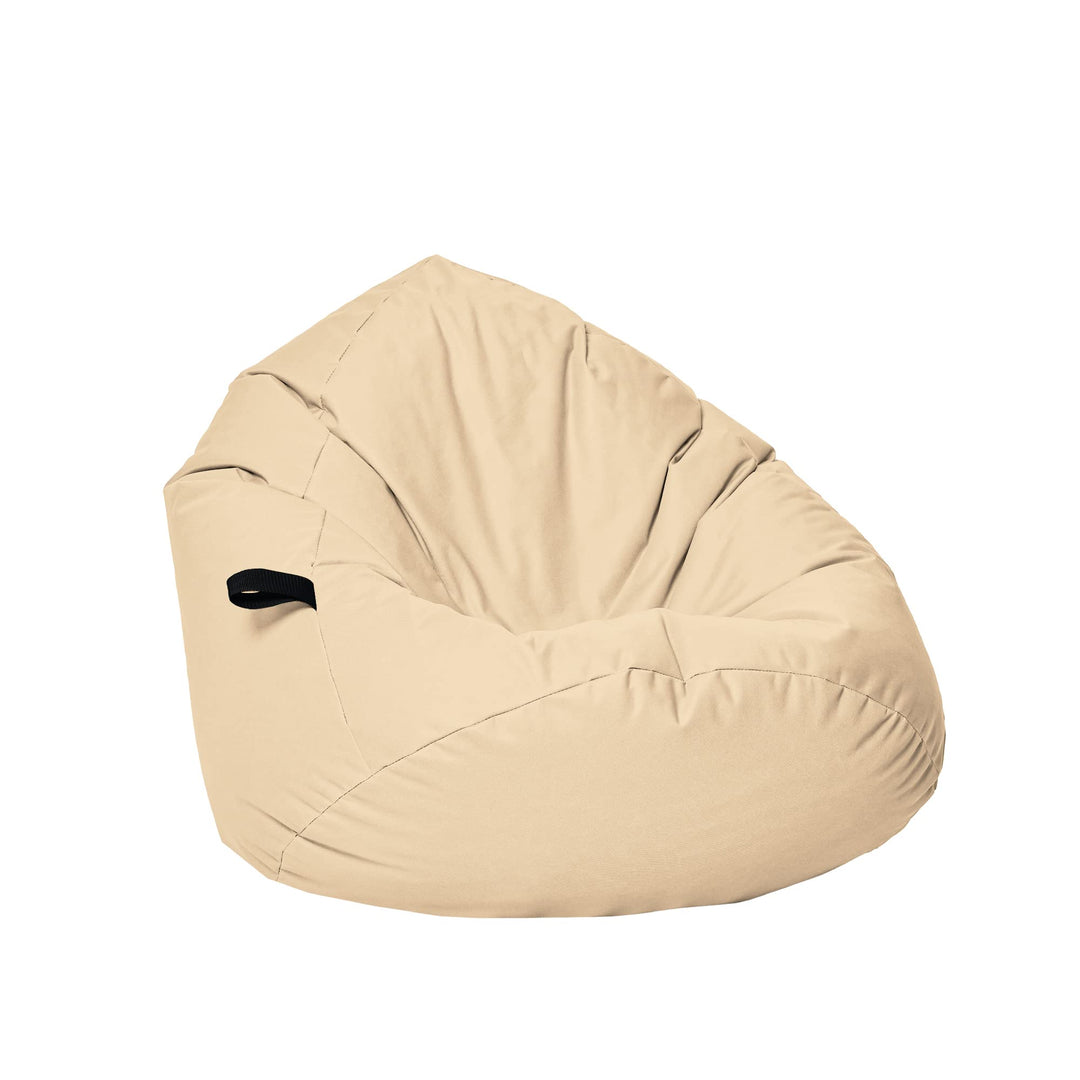 Sitzsack Tropfenform Kastanie - für Kinder &amp; Erwachsene – Indoor wie Outdoor da er Wasserfest ist– f