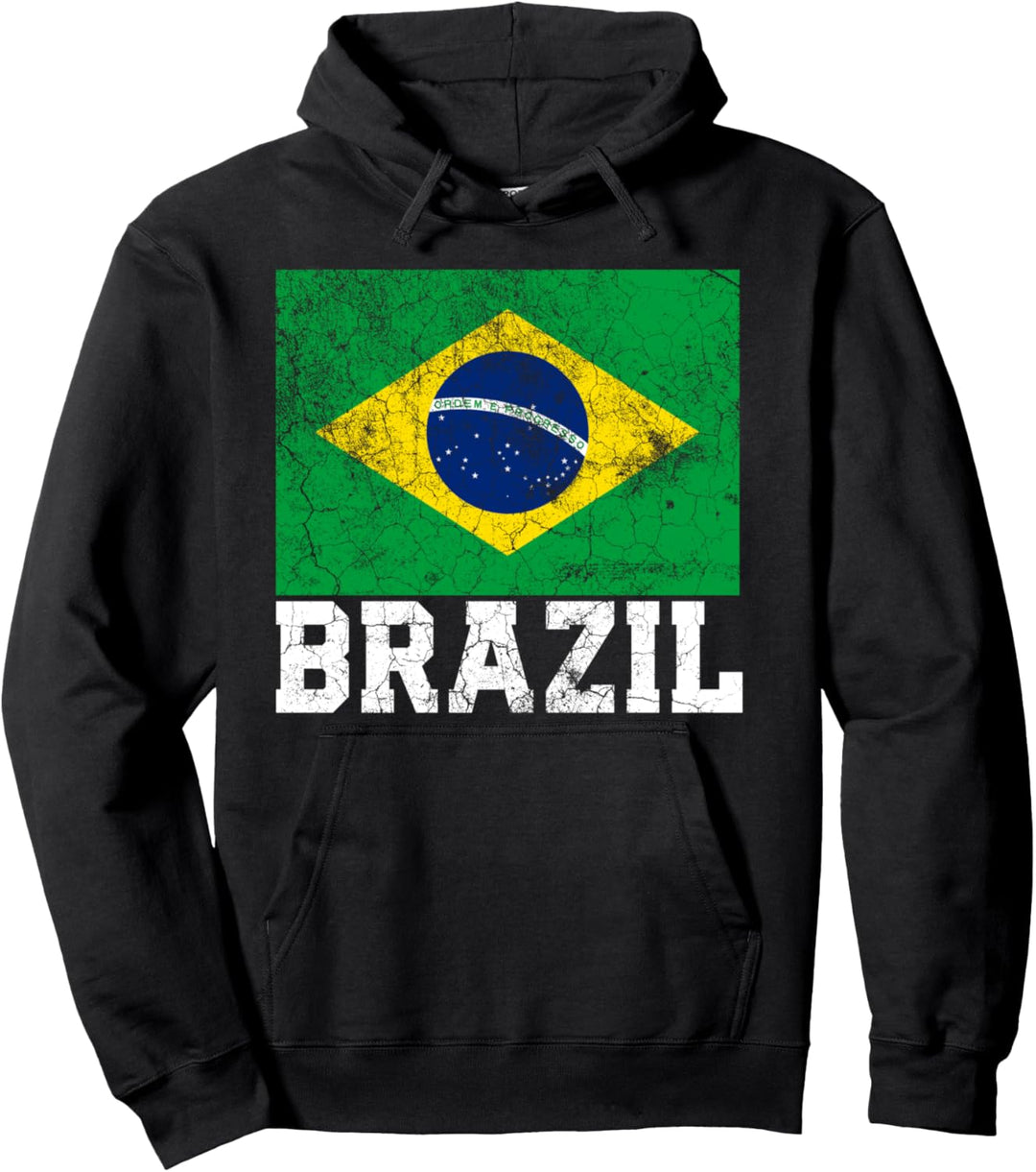 Brasilianische Flagge Brasilien Nationalstolz Familie Wurzeln Männer Frauen Pullover Hoodie