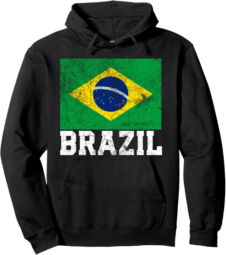 Brasilianische Flagge Brasilien Nationalstolz Familie Wurzeln Männer Frauen Pullover Hoodie