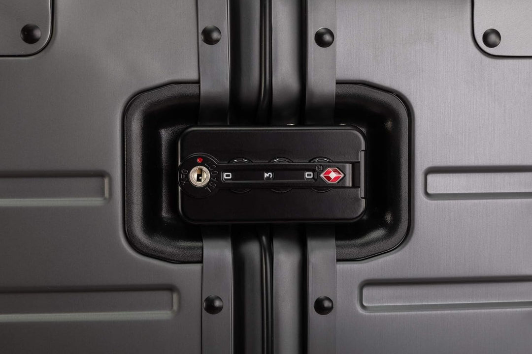 Travelhouse Oslo Alu Reisekoffer Graphit L-75cm Hartschalenkoffer Reisetrolley Suitecase Trolley 2X