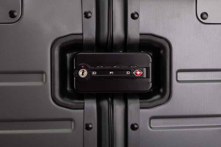 Travelhouse Oslo Alu Reisekoffer Graphit L-75cm Hartschalenkoffer Reisetrolley Suitecase Trolley 2X