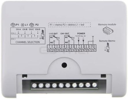 CARDIN S 504 RXM 2CH Mini Bikanal-Receiver 433Mhz Serie S504 (Code RQM504C2)