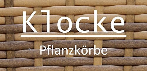 Runder Kubu Weidenkorb mit Henkel - Gross: Ø 45cm - Handgefertigter Pflanzkorb Weide - Hochwertig &amp;