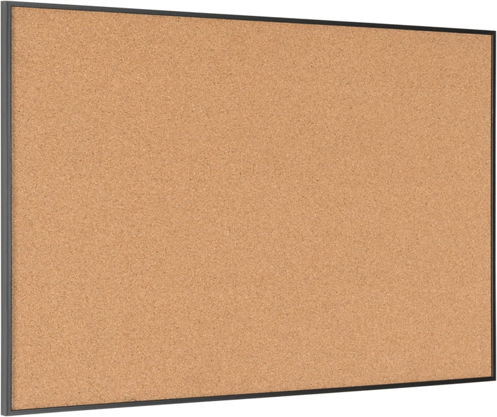 Bi-Office Pinnwand New Basic, Korktafel mit Schwarzem MDF Rahmen, 885x585 mm Schwarz Rahmen 885x585