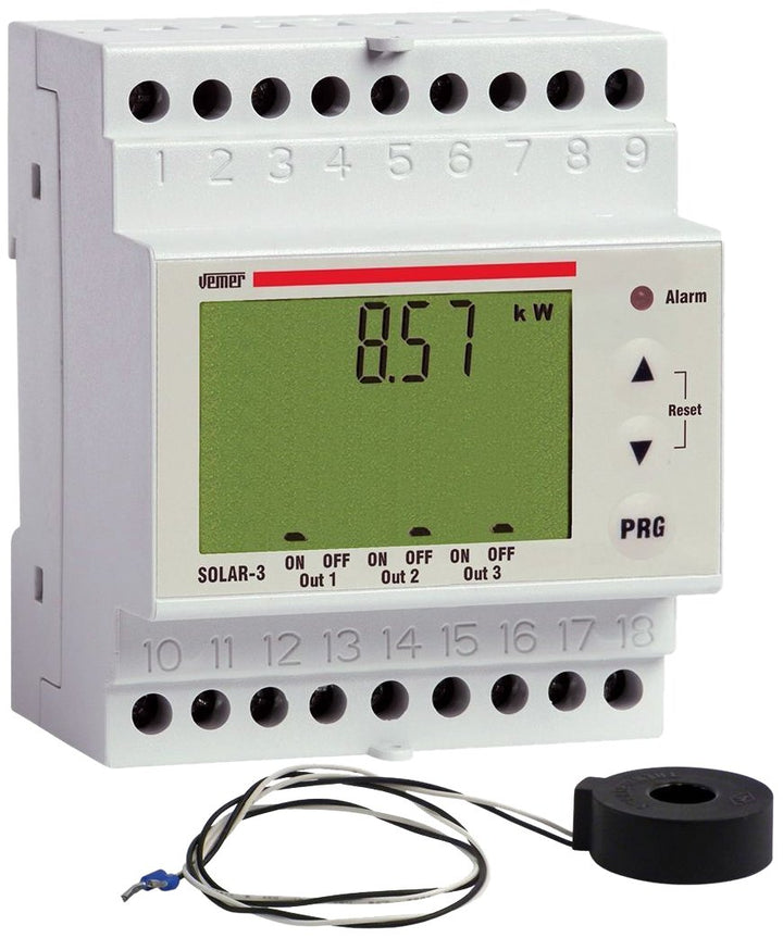 Vemer ve474300 CENTRALINA Kontrolle lädt solar-3 Für PHOTOVOLTAIKANLAGEN, weiss