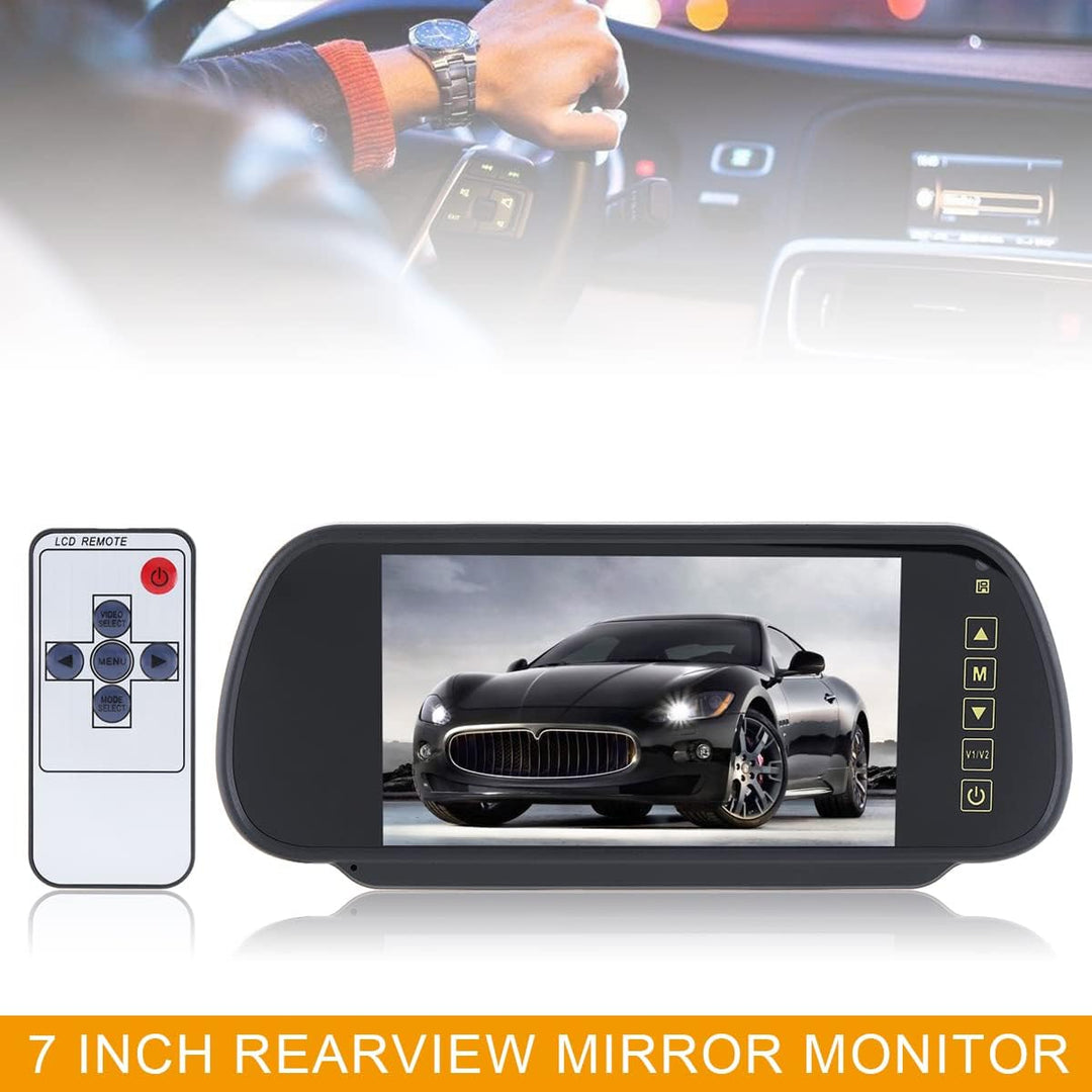 17,8 cm (7 Zoll) 16:9 2-Kanal Videoeingang Auto RGB Digital Display Rückfahrkamera VCR Monitor mit T