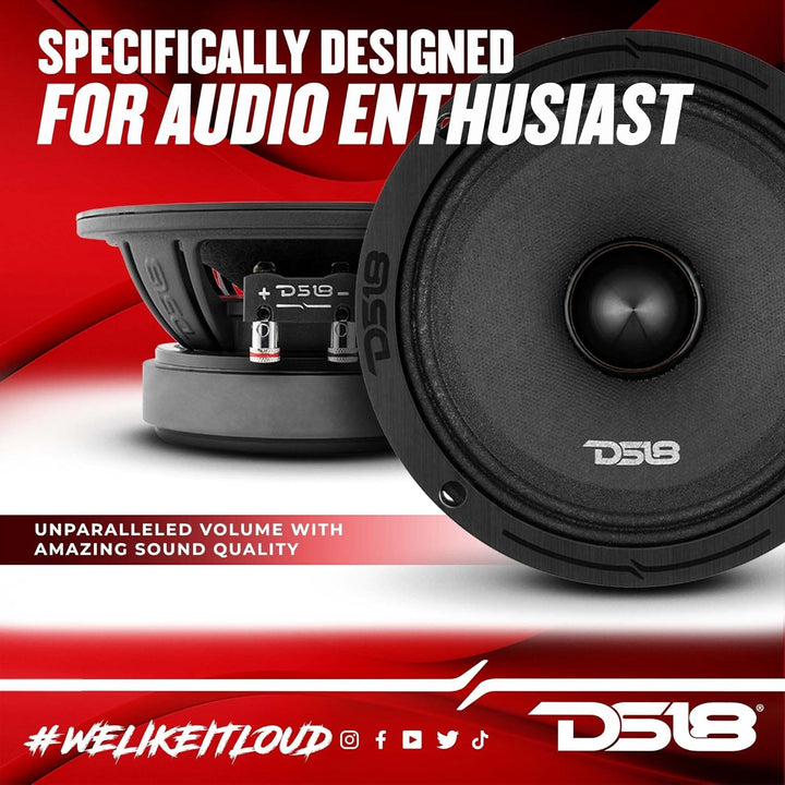 DS18 1 PRO-ZXi6.4BM 16,5 cm Mitteltöner 165 mm 6,5" Durchmesser, 300 Watt rms 600 Watt max, 4 Ohm, E