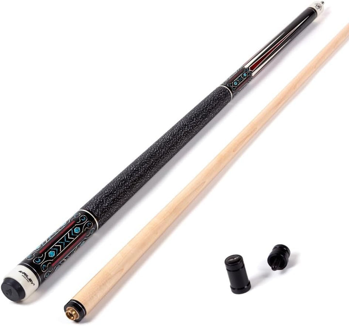 Riley Centurion American Billardqueue mit Leinenummanteltem Griff, 147 cm, 13 mm Spitzen-Gelenkschut