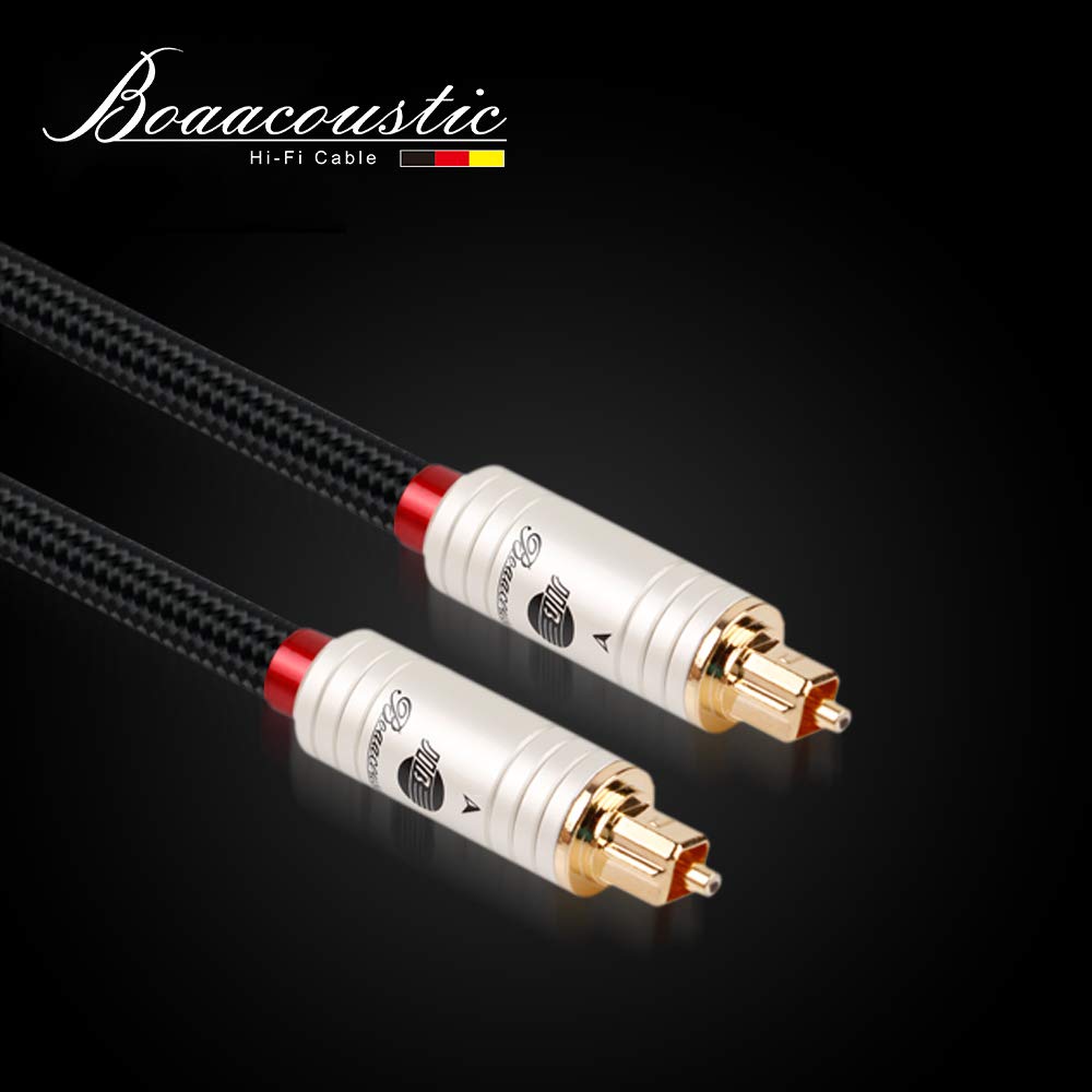 JIB Boaacoustic BlackBerry Optisches Kabel, Digital Audiokabel TOSLINK-HiFi-Signalkabel (S/PDIF) 3M