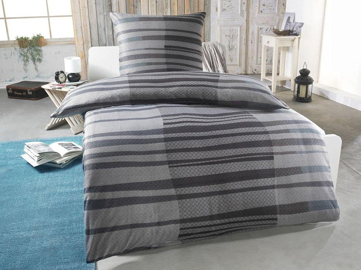 DreamHome Warme Winter Microfaser Thermo Fleece Bettwäsche 135x200 155x220 200x200 Moderne, Grösse:2