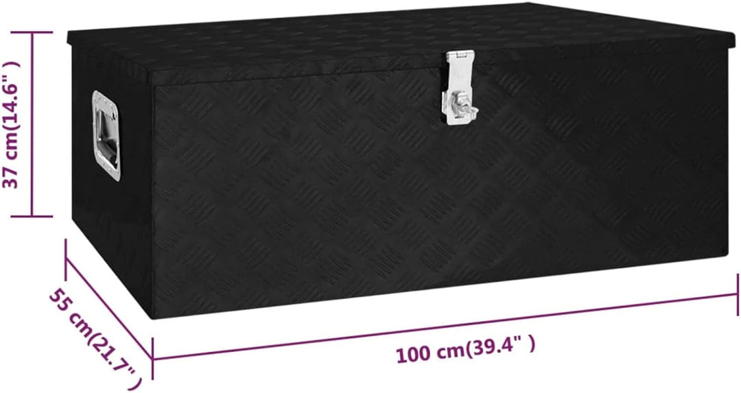 Tidyard Allzweck-Aufbewahrungsbox Box Aufbewahrungskoffer Alukiste Kiste Alubox Transportbox Transpo