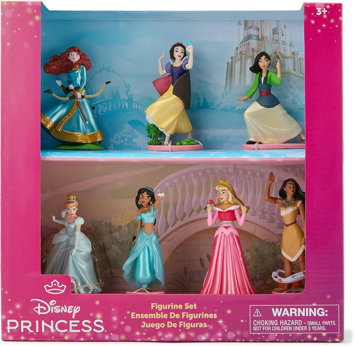 Disney Store Official - Disney Prinzessinnen - Figurenset - 7 Spielzeuge - Mit Mulan, Pocahontas, Me