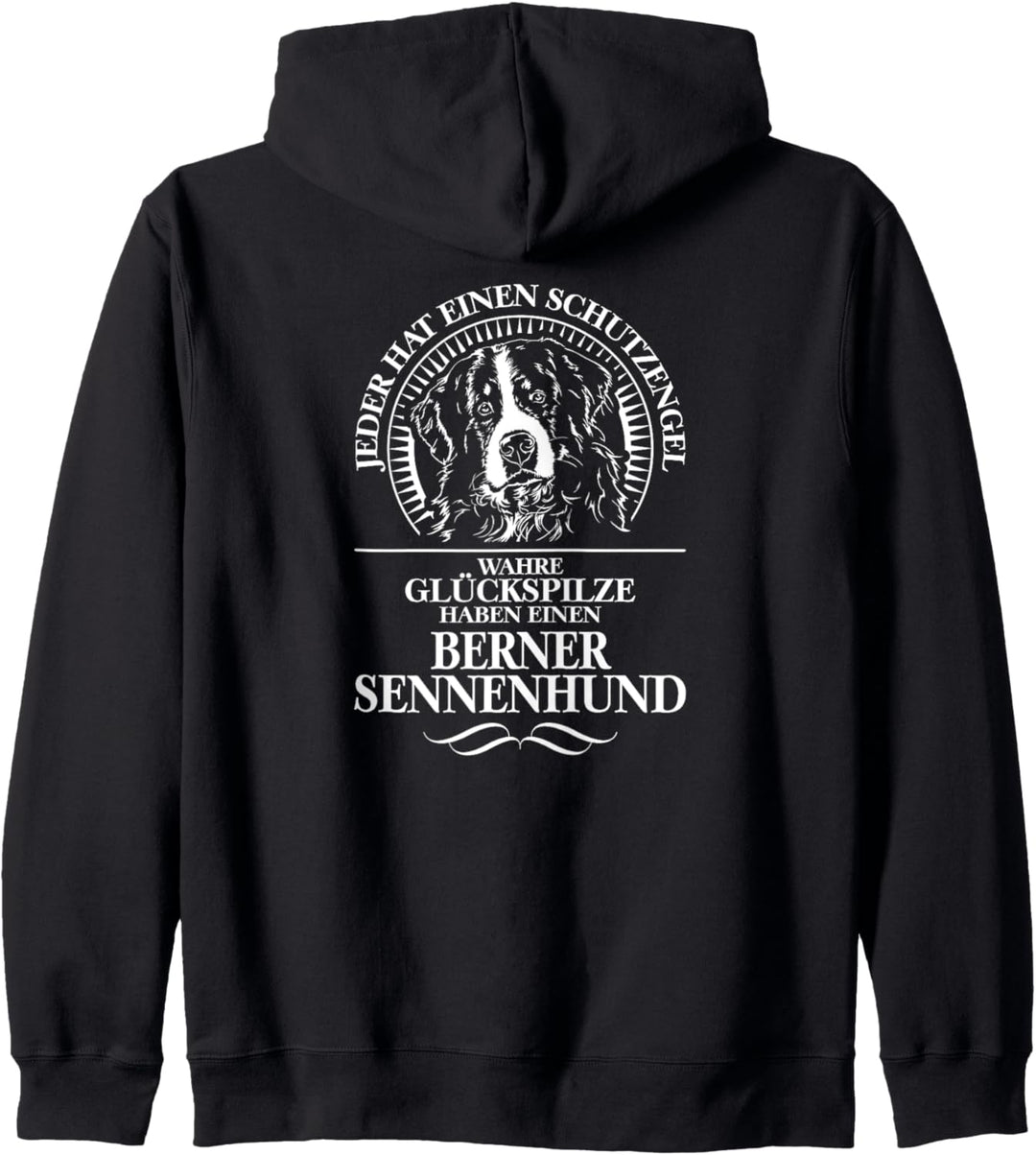 Berner Sennenhund Schutzengel Hund Hunde Hundespruch Kapuzenjacke