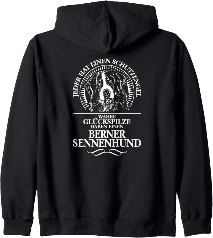 Berner Sennenhund Schutzengel Hund Hunde Hundespruch Kapuzenjacke