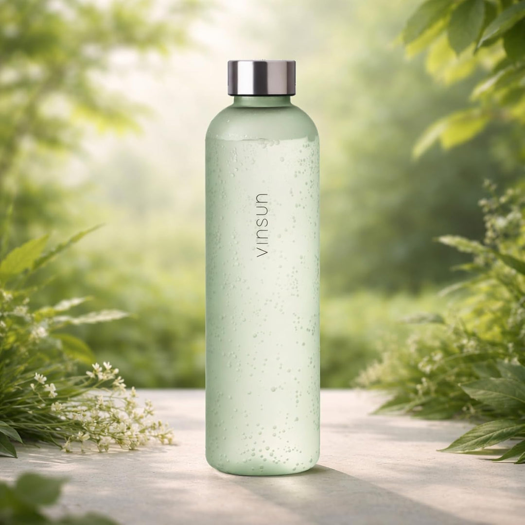 VINSUN Trinkflasche 650ml, 1000ml, 1500ml - auslaufsicher, Kohlensäure geeignet, BPA frei, Tritan -