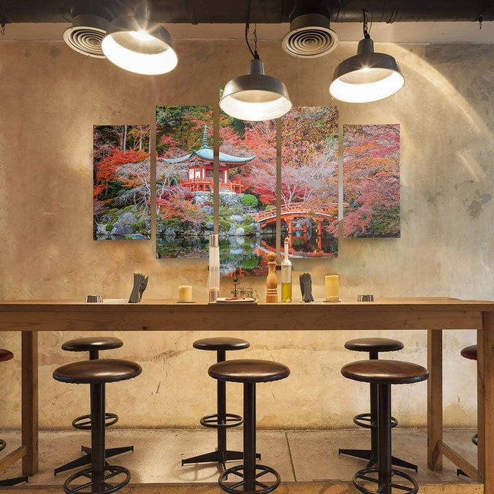 Feeby Bilder 5 Teile Japan 200x100 cm Typ A Wohnzimmer Schlafzimmer Büro Flur Küche Wandbilder Moder