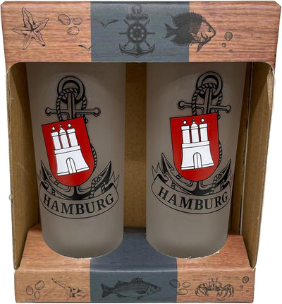 3forCologne Schnapsgläser 6,5cl | 6er Set | Hamburg Anker | Pinnchen, Shotgläser, Tequila, Vodka, Ob