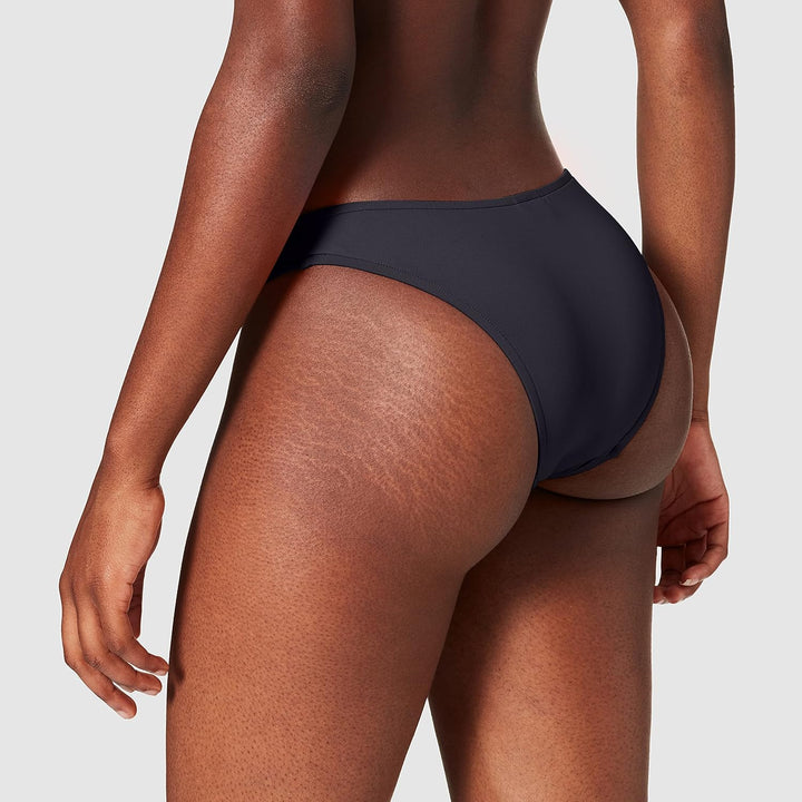 Seafolly Damen Active Multi Rouleau Brazilian Bikinihose 40 Schwarz (Black Black), 40 Schwarz (Black