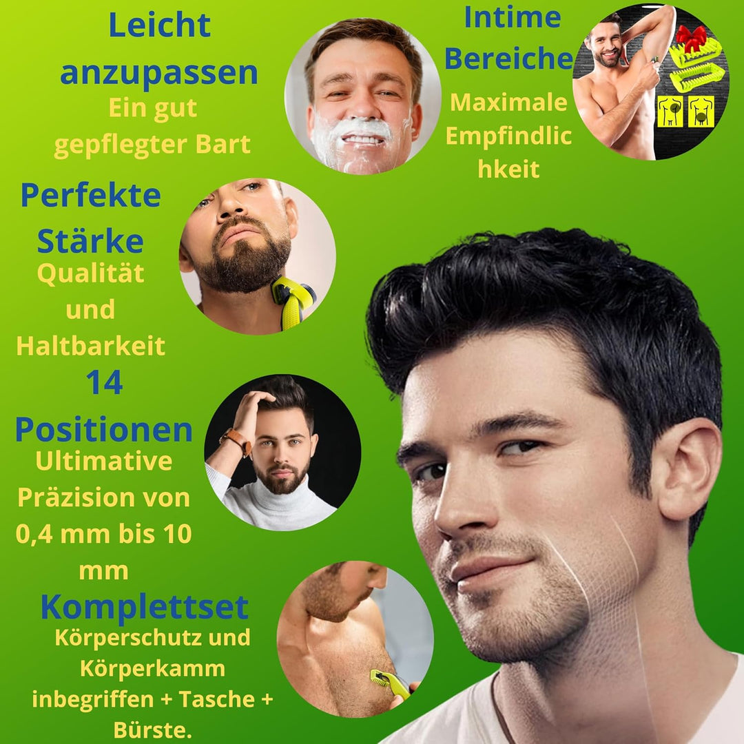 Giulia Beauty one blade aufsätze Face&Body kompatibel mit One Blade QP2520, QP2530, QP2620, QP2630,