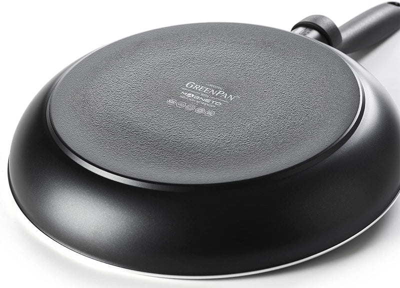 GreenPan Andorra Gesunder Keramik-Wok, 28 cm, PFAS-frei, Induktion, Backofenfest, Schwarz Wok 28cm,