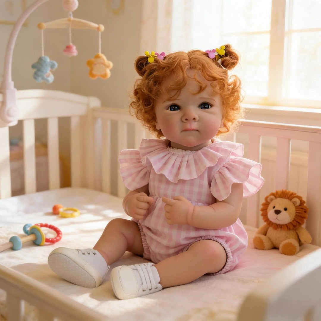 Zero pam Reborn Baby Vollsilikon Lebensecht Mädchen 45cm Realistisch Baby Puppe Mit Haaren Wie Echte