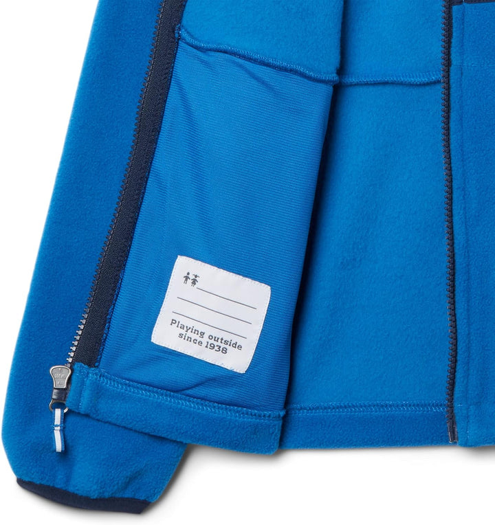 Columbia Unisex Fleecejacke für Jugendliche mit durchgehendem Reissverschluss XS Bright Indigo/Colle