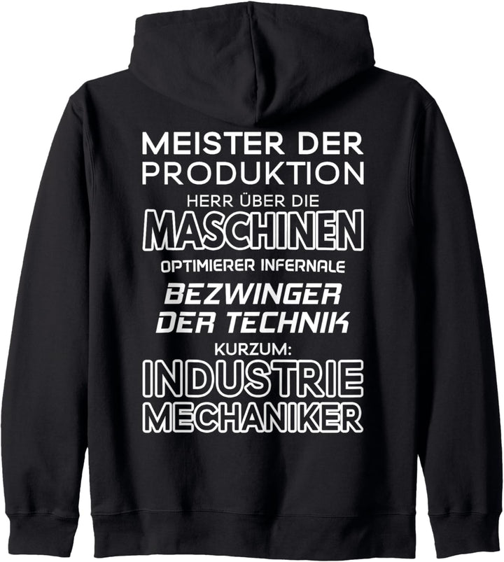 Bezwinger Der Technik Industriemechaniker Kapuzenjacke