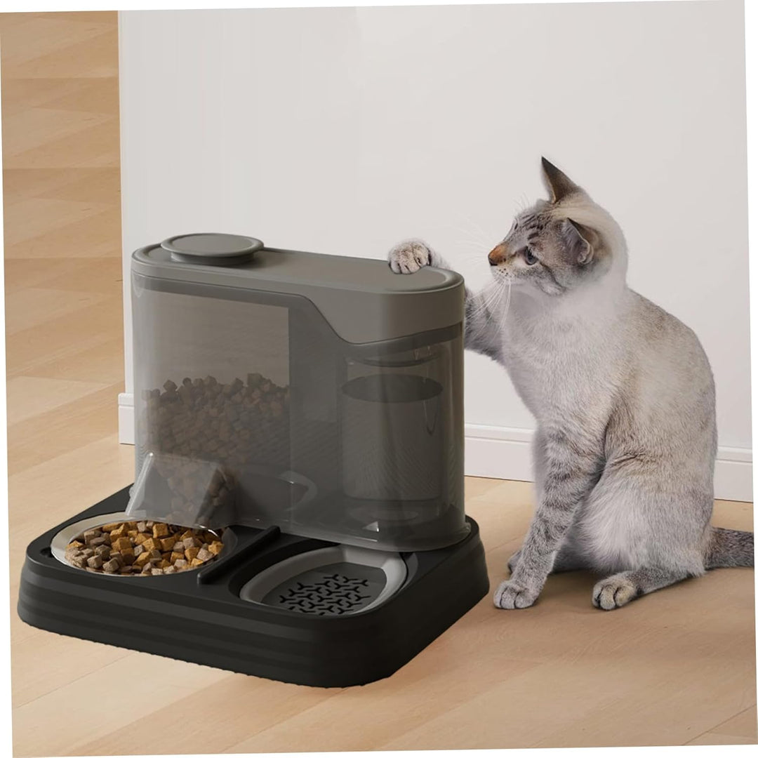 Automatischer Katzenfutterspender, 27, 9 x 23, 9 x 23, cm, 2-in-1, grosse Kapazität, abnehmbar, sich