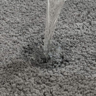 MIULEE Badematte Weiche Badteppich rutschfest Badvorleger Fussmatte Badzimmermatte Bettvorleger Flau
