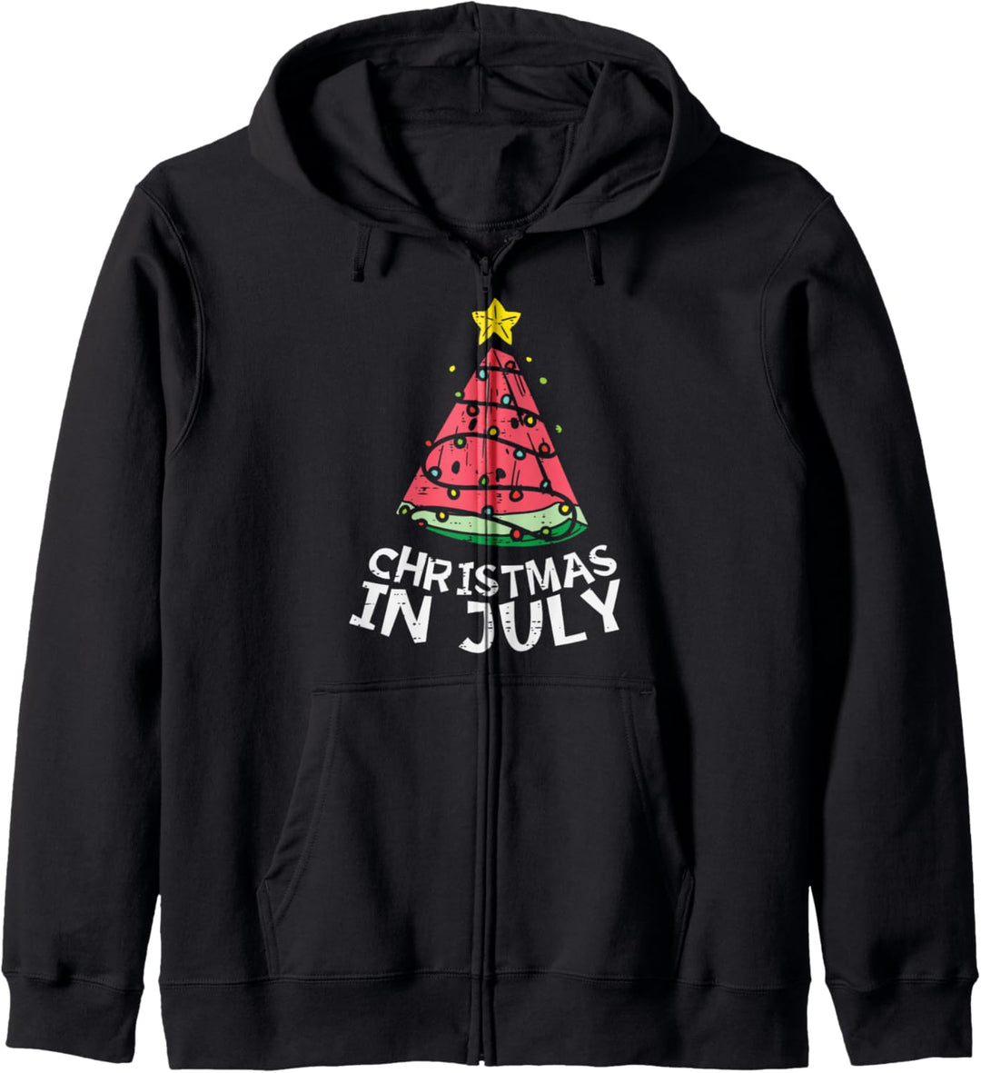 Christmas In July Watermelon Xmas Tree Summer Men Women Kids Kapuzenjacke