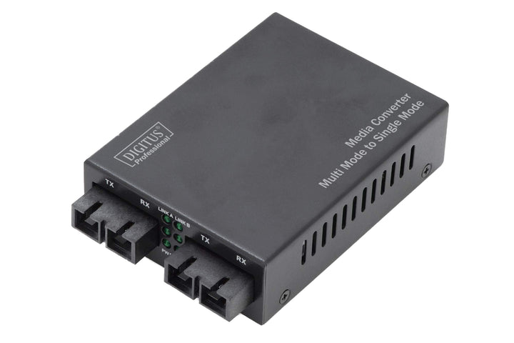 DIGITUS Medienkonverter - Multimode / Singlemode - Fast Ethernet - SC zu SC - 1310nm / 1310nm Wellen