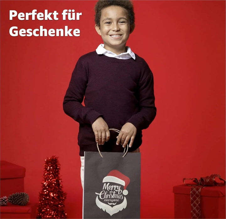 60 XXL-Geschenktaschen für Weihnachten: Weihnachtstüten ideal für Geschenkverpackungen, 60