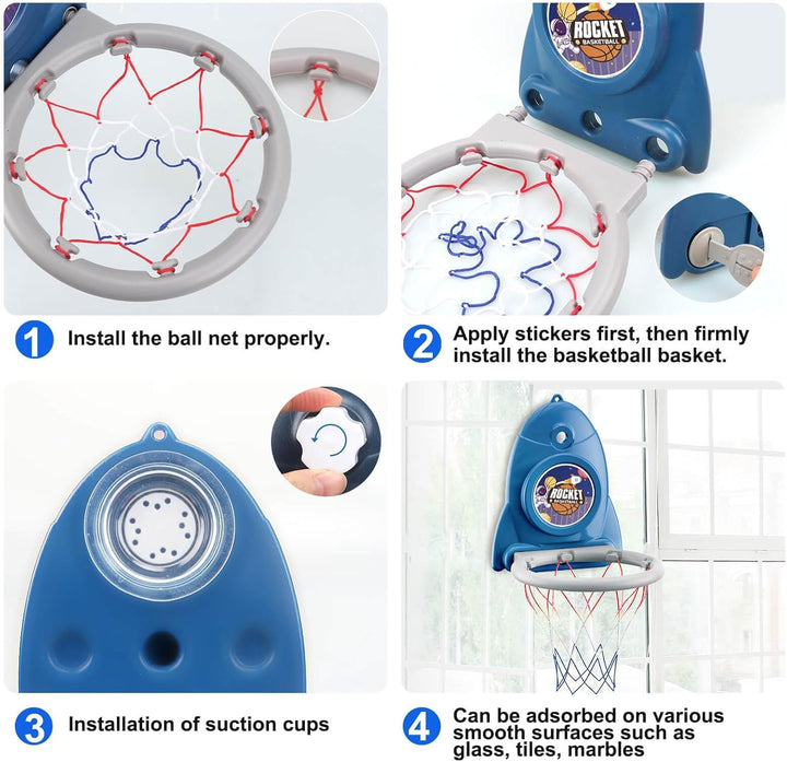 Aooess Mini Basketballkorb für Kinder Basketballkorb Indoor Basketball Korb Basketball Kinder Set fü