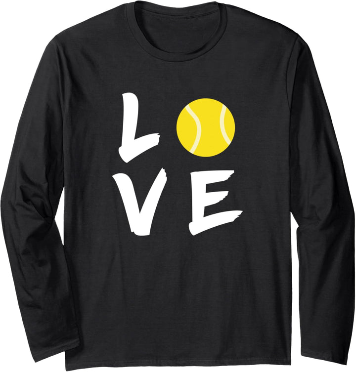 Love Tennis-Sport Design für Tennisspieler Tennisbekleidung Langarmshirt