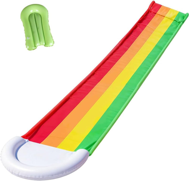Wasserrutsche Garten für Kinder, 15.7ft/480cm Wasserrutsche mit Bodyboard, Single Wasser Slide Wasse