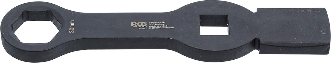 BGS 35360 | Schlag-Ringschlüssel | Sechskant | mit 2 Schlagflächen | SW 30 mm, 30 mm