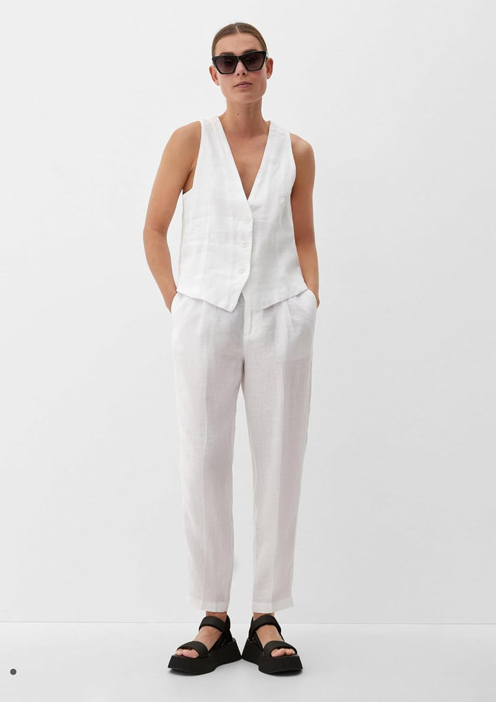 s.Oliver Damen Hose, 7/8, 38 0100_weiß