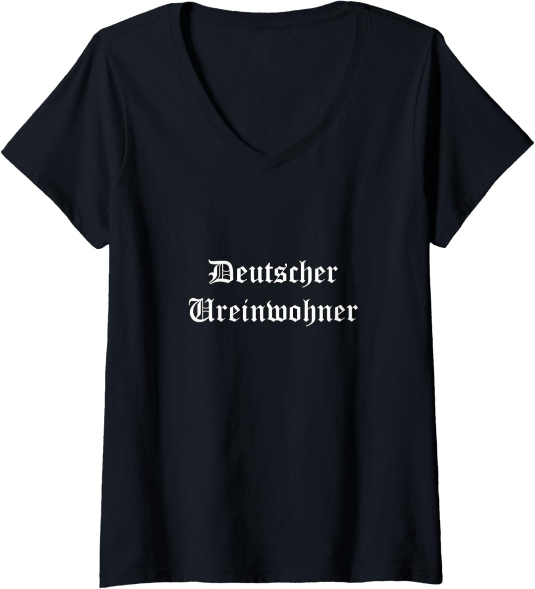 Deutscher Ureinwohner T-Shirt mit V-Ausschnitt