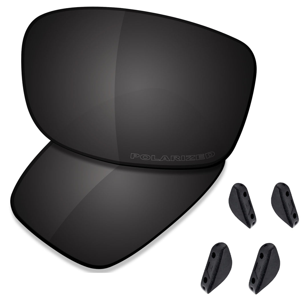 Saucer Premium Ersatzgläser für Oakley Fives Squared Sonnenbrillen High Definition - Carbon Black Po