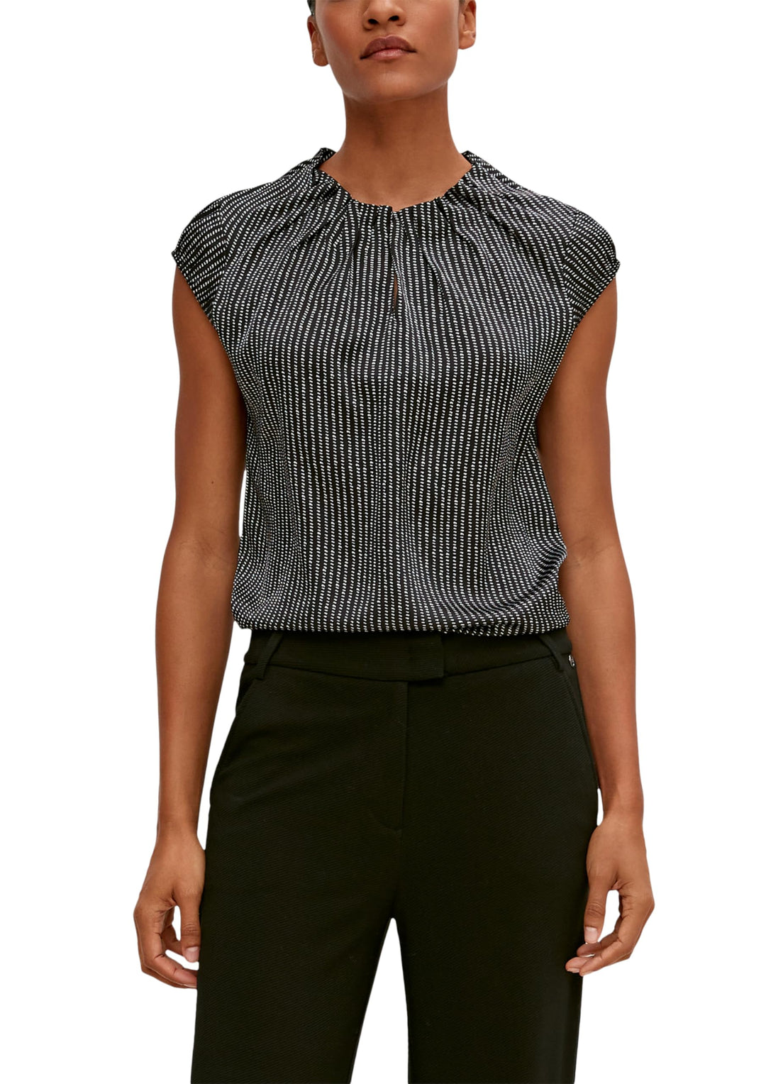 Comma Feminine Baumwollbluse 38 99a7, 38 99a7