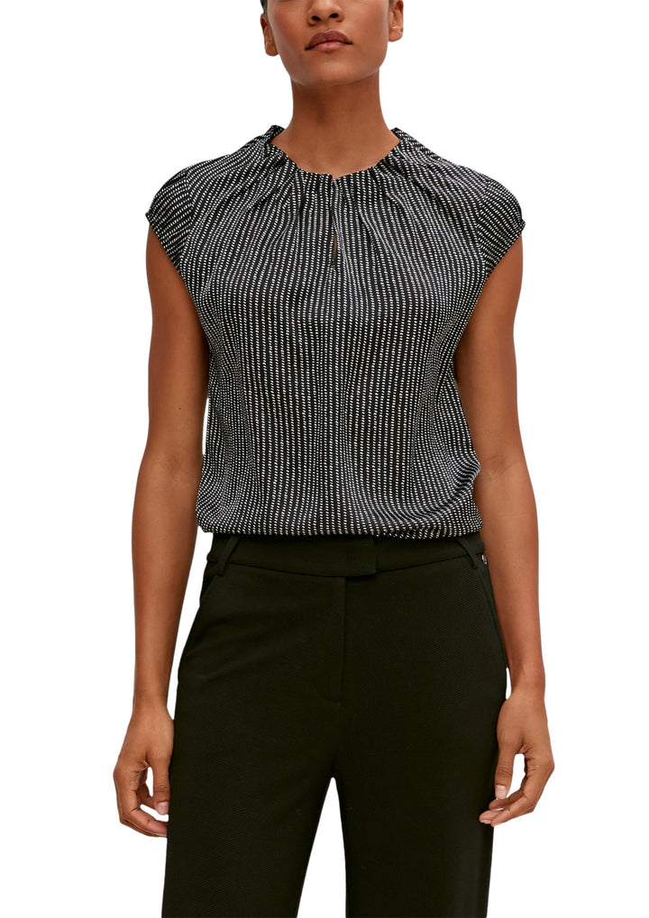 Comma Feminine Baumwollbluse 38 99a7, 38 99a7