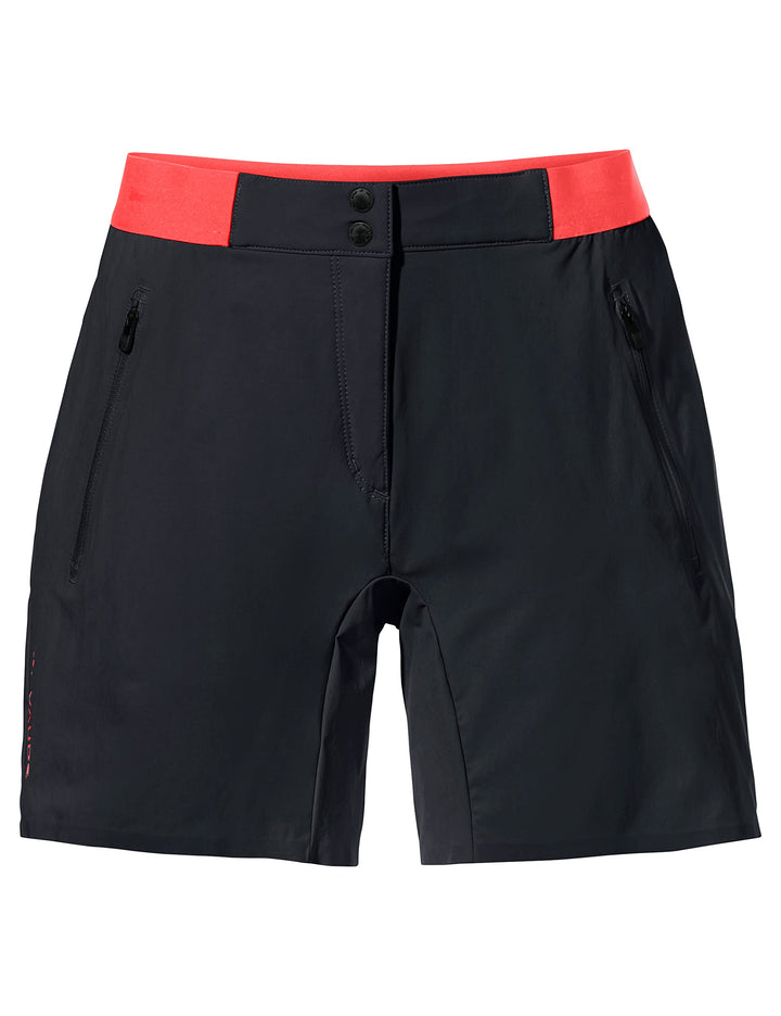 VAUDE Hosen Women's Scopi LW Shorts II 36 Black/Vibrant Coral, 36 Black/Vibrant Coral