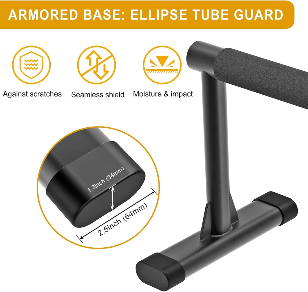 Kipika Parallettes Bars, Push-Up-Bars und Dip-Bar mit komfortablen, dicken Griffen, wackelfreie Fitn