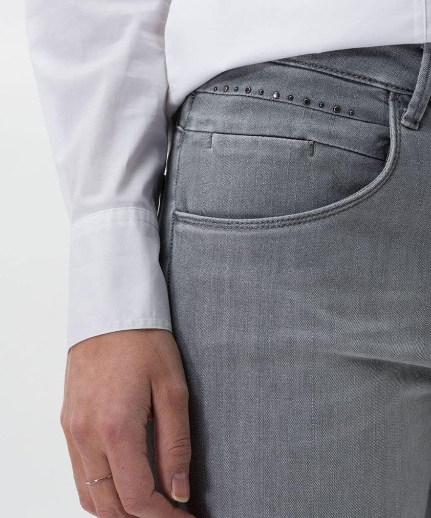 BRAX Damen Style Shakira S Verkürzte Light Denim Jeans 26W / 30L Used Light Grey, 26W / 30L Used Lig
