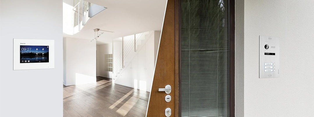 Balter EVO Video Türsprechanlage, Touchscreen, 3X 7 Zoll Monitor, Türstation für 3 Familienhaus Türk