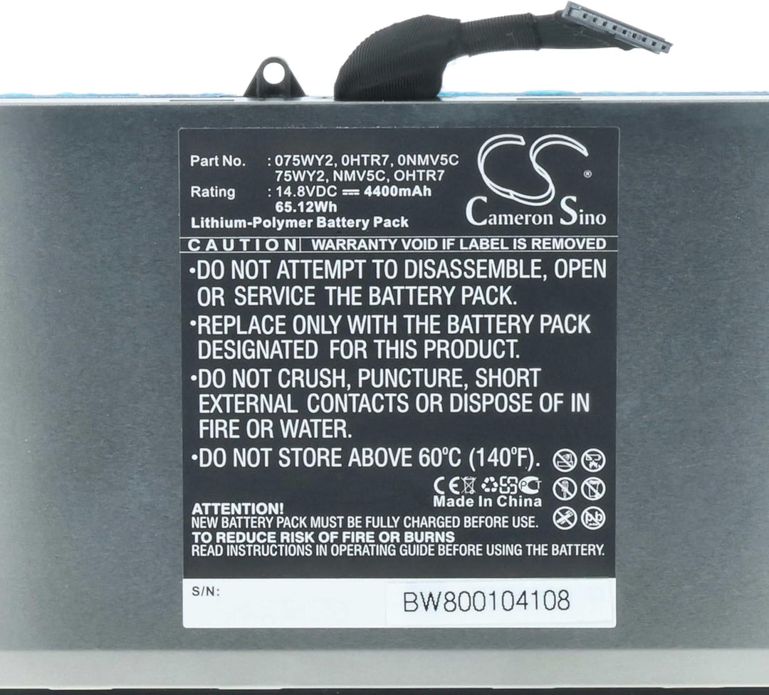 vhbw Li-Polymer Akku 4400mAh (14.8V) kompatibel mit Notebook Laptop Dell L511Z, XPS 15z Ersatz für 0